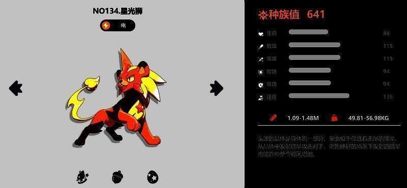 洛克王国手游星光狮属性相关图片