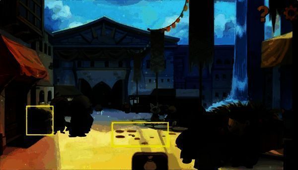 集市入口获取金币画面