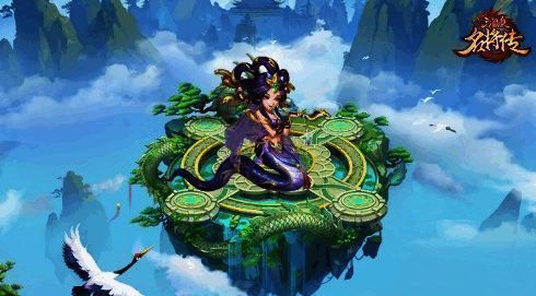 红神兽巴蛇形象图