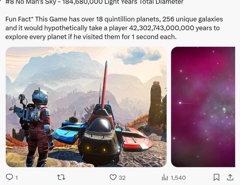 无人深空游戏中的行星画面