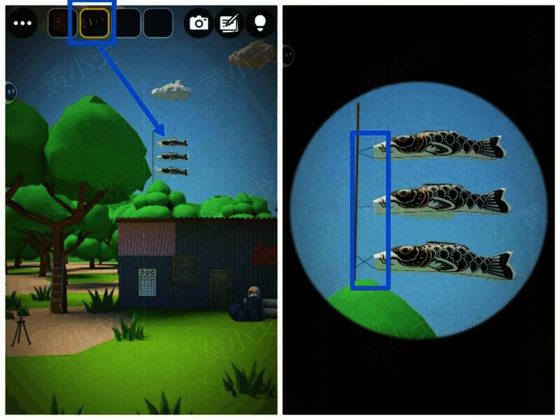 用望远镜查看旗子获得线索图片