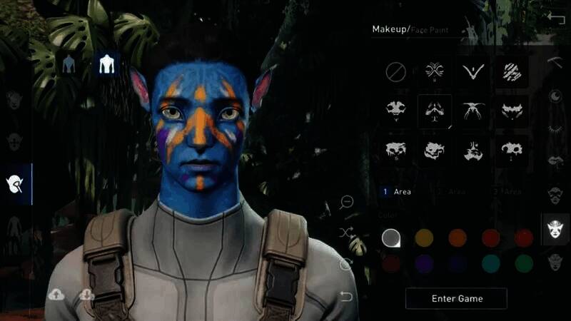 《阿凡达：重返潘多拉》角色捏人画面