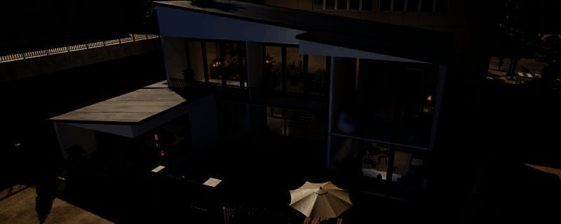 《inZOI》大户人家双层别墅外观图