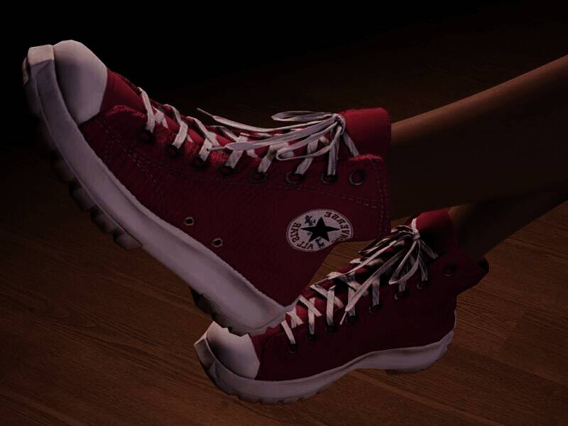 inZOI匡威粉色高帮鞋使用教程图片1