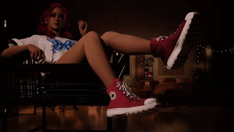 inZOI匡威粉色高帮鞋使用教程图片2