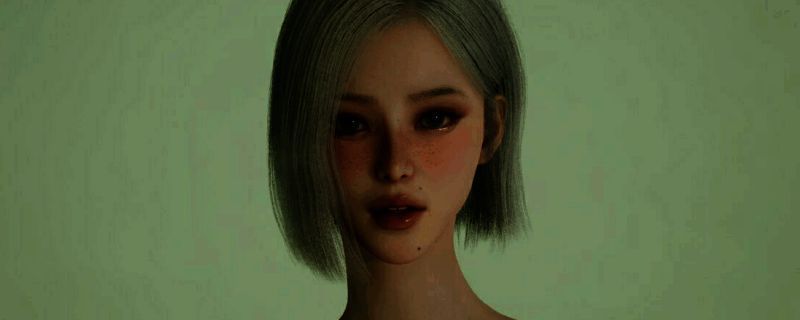 inZOI灰绿发犀利美女捏脸示例图