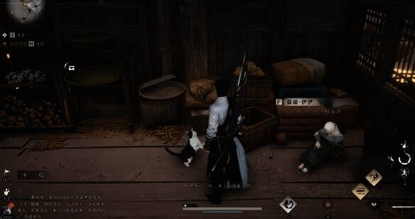 左边屋子内小猫互动另一角度图片