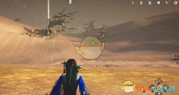 朝着大树跑的画面示意