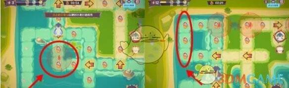 地图上红圈显示石头降落提示