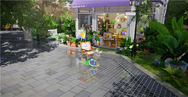 开放空间兔形象图