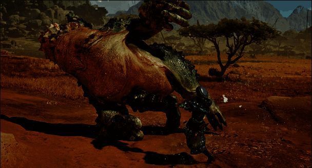 怪物猎人荒野大锤回旋攻击画面