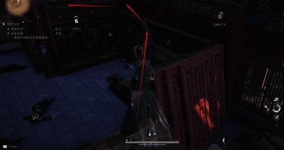 沿着木板走到对面光圈场景图