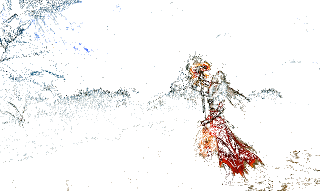 女荒火长刀劈斩技能展示