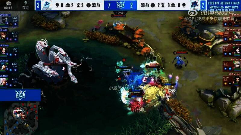 LF战队比赛决胜画面