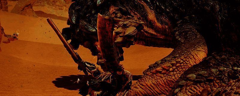 《怪物猎人：荒野》双剑鬼人化相关画面