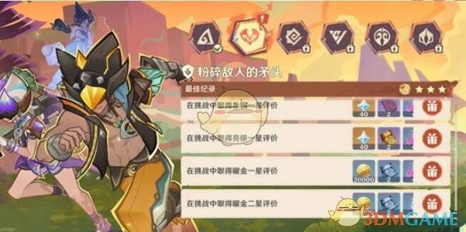 挑战目标展示图片