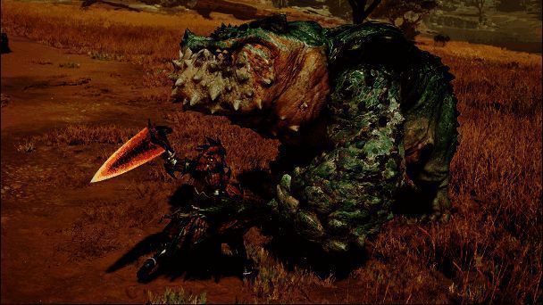 《怪物猎人：荒野》单手剑普通攻击示例图