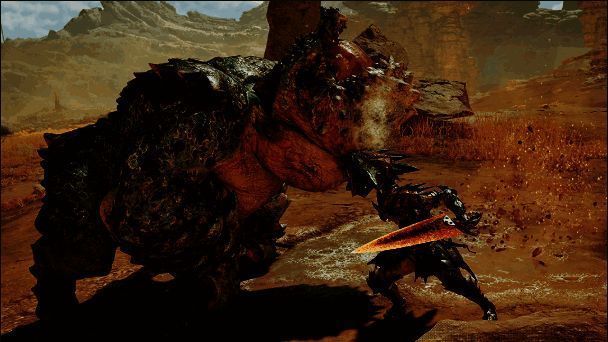 《怪物猎人：荒野》单手剑特殊攻击示例图