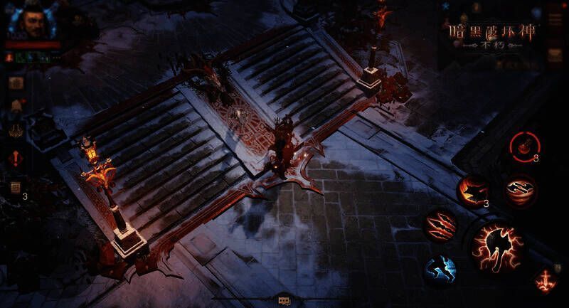 《暗黑破坏神:不朽》临冬节广场画面