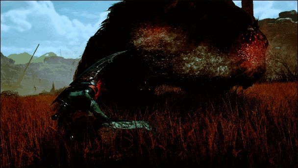 《怪物猎人：荒野》大剑集中贯穿斩示意图