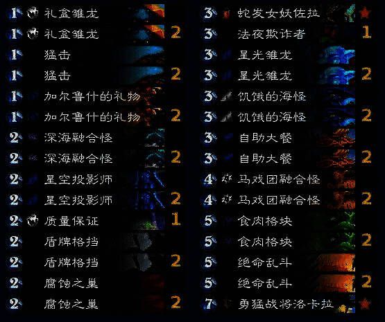 推荐卡组展示图