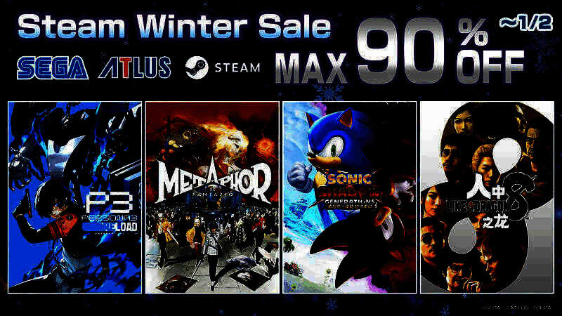 SEGA/ATLUS游戏Steam冬季特卖相关图片1