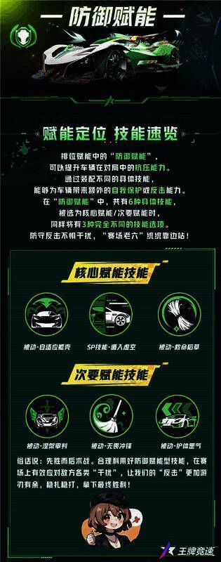 《王牌竞速》赛车与赋能