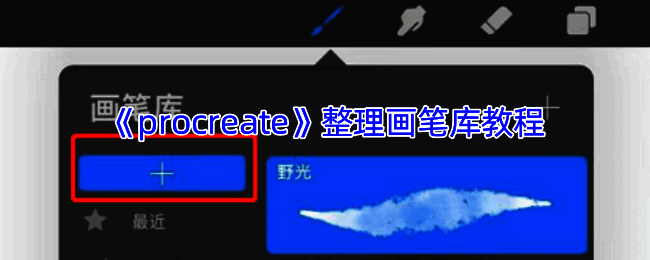 Procreate画笔库界面示例图