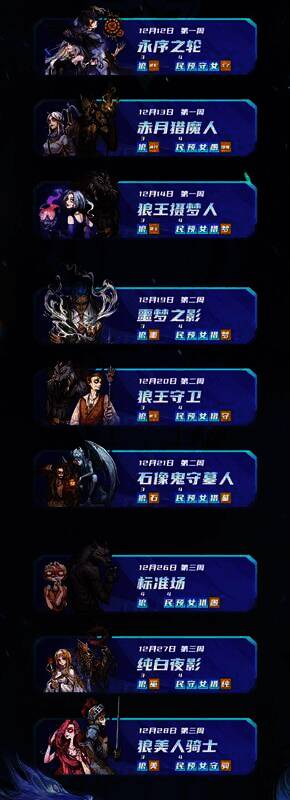 狼人杀比赛板子配置示意画面