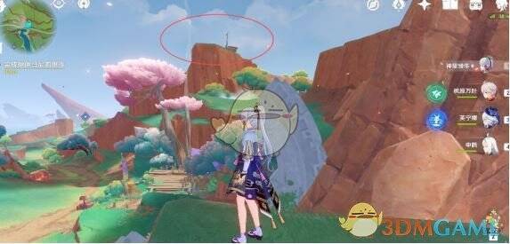 BOSS东南方传送点东边山坡处的挑逗幻写灵