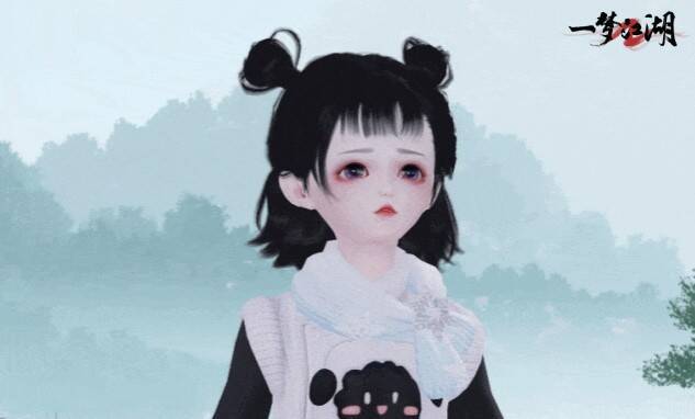 少侠佩戴暖意·融融围脖画面