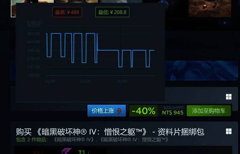《暗黑破坏神4》价格情况展示