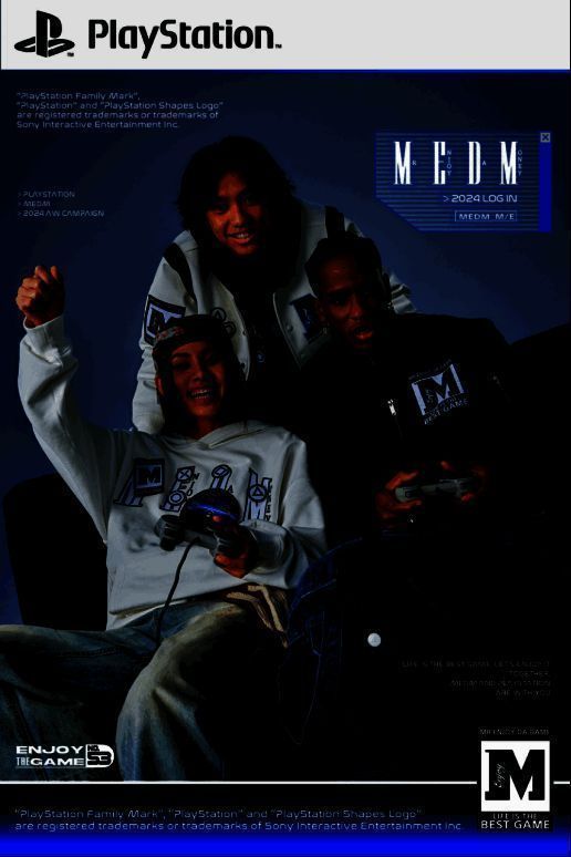MEDM | PlayStation推出 “MR.ENJOY DA GAME”联名服饰