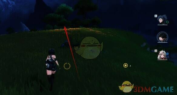 前方大树方向画面