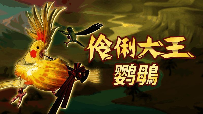 新进化宠鹦䳇带着唢呐的画面