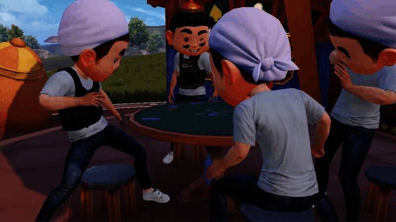 戴上头套在斗地主茶馆打牌的特种兵