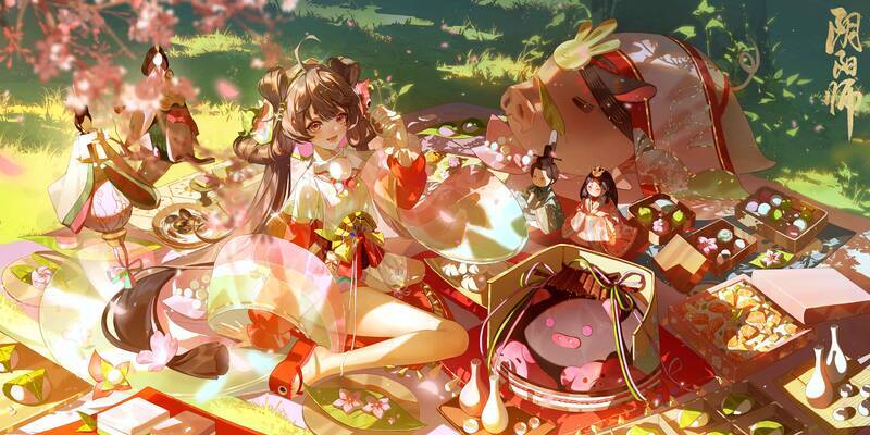 春景留筵插画图