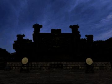 游戏赛道中的标志性建筑