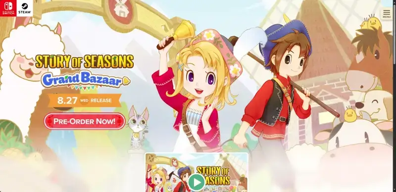 《牧场物语 来吧!风之繁华集市》官网展示图片