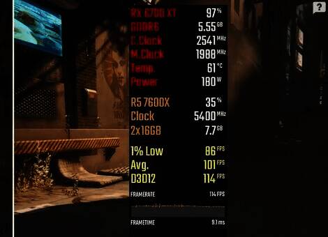 微星小飞机6700xt降频相关示例图1