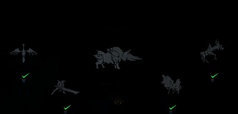 BOSS 攻击躲避提示画面