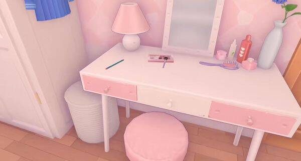 粉色房间内场景