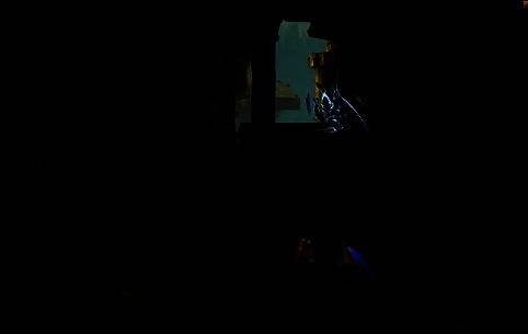 玩家往左上方向跳跃的画面