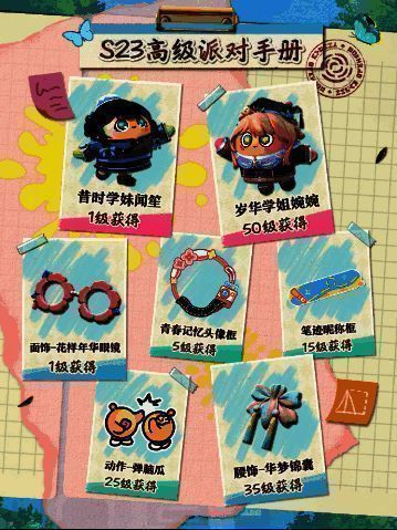 高级派对手册奖励展示图