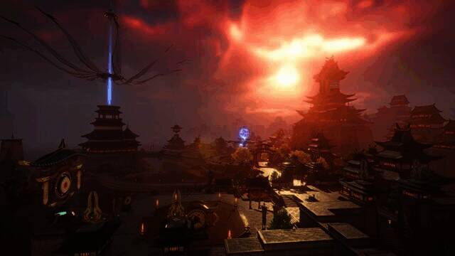 赤偃城的奇幻景象