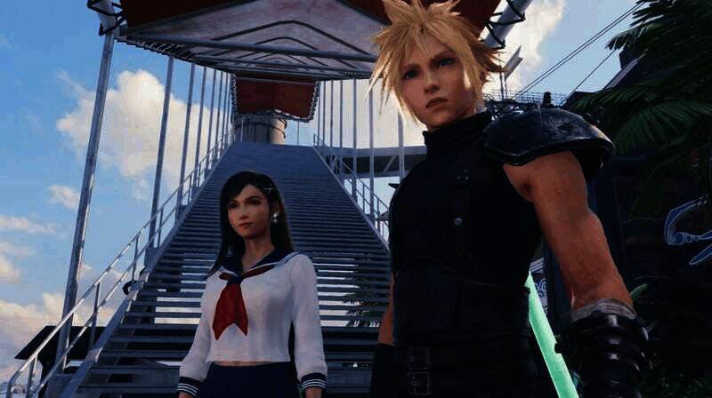 蒂法穿着新Mod服装的动态图