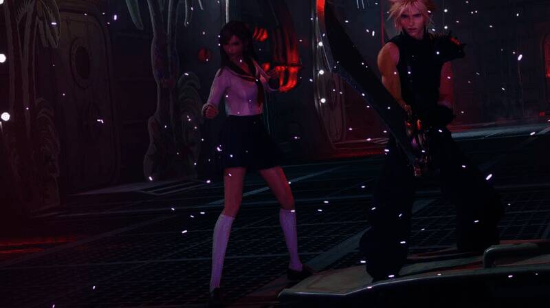 蒂法穿着新Mod服装的全身远景图