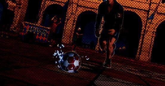 《饿狼传说:群狼之城》中复刻C罗招牌庆祝动作画面