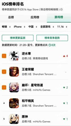 逆水寒手游iOS端流水相关图片