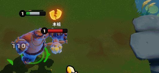 圈圈熊在可可乐解控下控制敌人动图